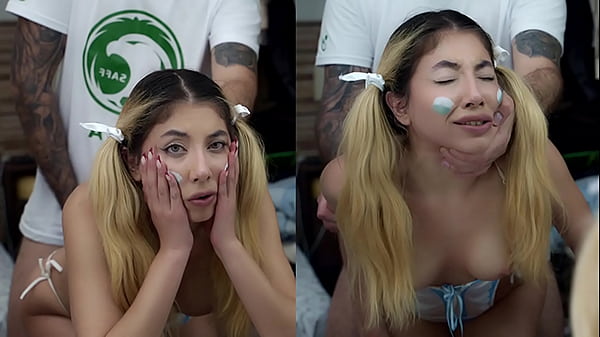 She shouldn't have bet his ass on Argentina (2-1) His Arab friend gives him what he deserves