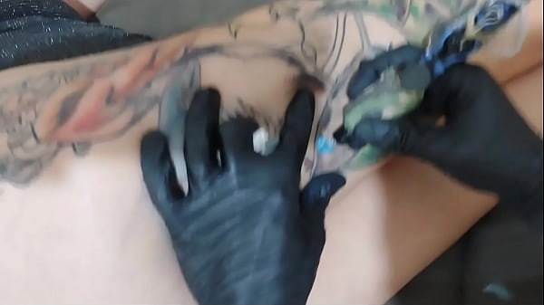 Tattoo Made With Anal Plug On The Ass.